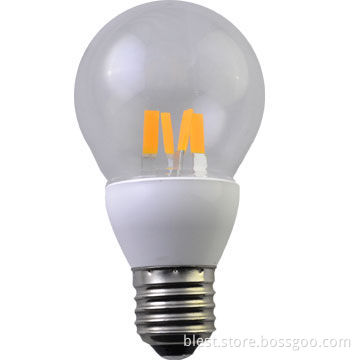 4W E27 LED Filament Bulb with 500lm Luminous Flux and 360-degree Beam Angle, 3-year Warranty Time